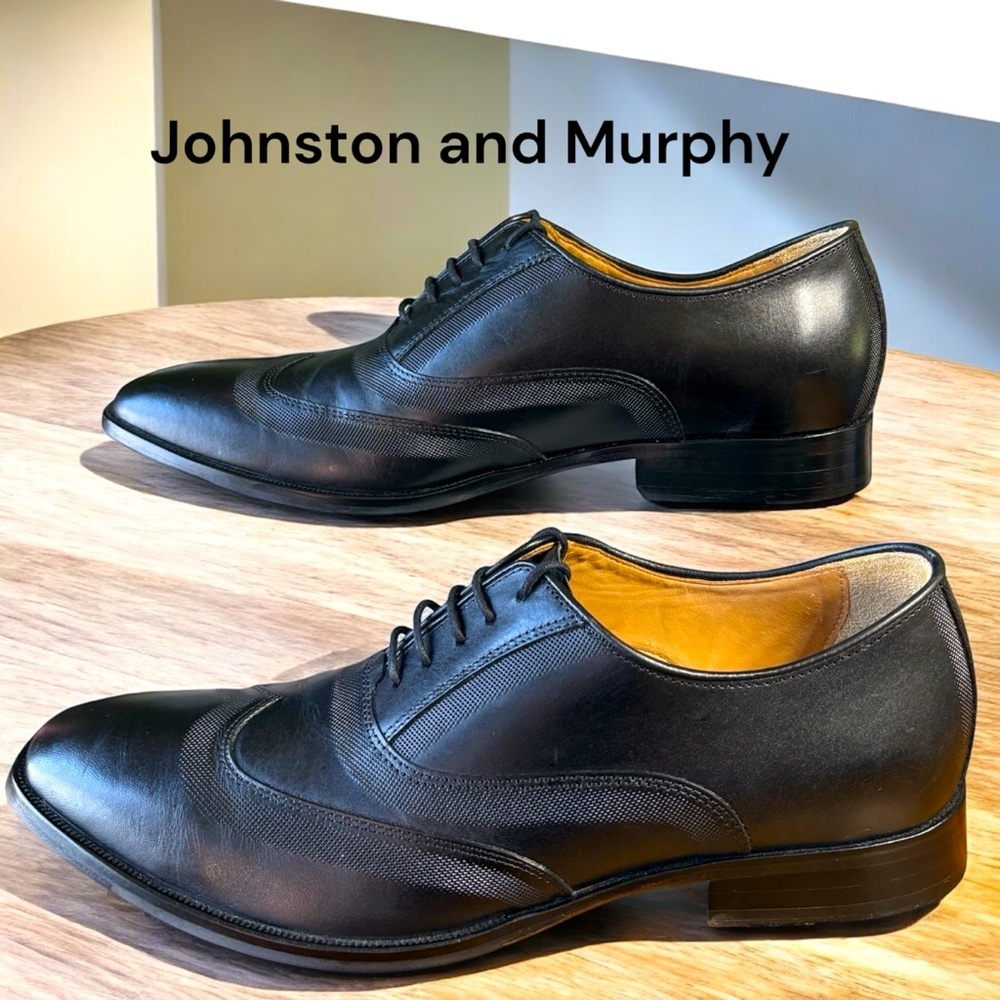 Johnston & Murphy Black Oxfords